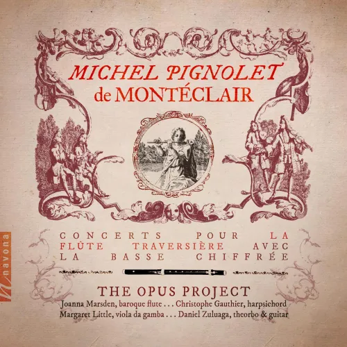 Pochette du CD Montéclair : Concerts pour flute et continuo 